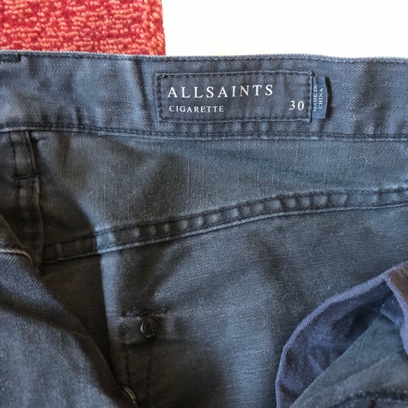Allsaints Men's Cigarette Jeans Size 30 - Picture 3 of 3